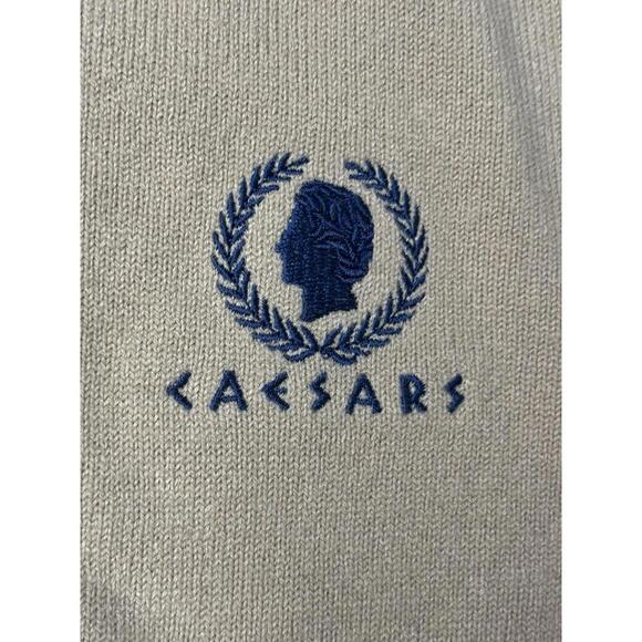 VTG Caesars Palace Sweater Mens XL Cashmerlon V-Neck Knit - Picture 5 of 14